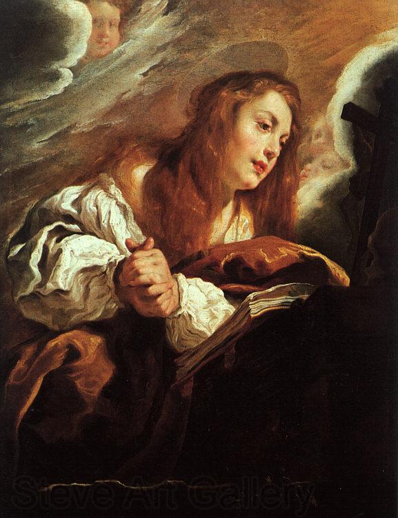  Domenico  Feti Saint Mary Magdalene Penitent Norge oil painting art